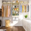 Aheaplus 4FT - 8FT Closet Organizer with Hanging Rods, DIY Closet System with 2 Doors for Laundry Room - 2 of 4