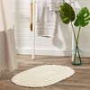 Design Imports Off White Large Oval Crochet Bath Mat - 3 of 4