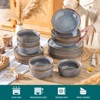 vancasso 24-Piecee Stoneware Dinnerware Set , Including Dinner/Dessert Plates, Soup Plate And Bowls, For 6 People - 3 of 4