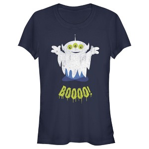 Juniors Womens Toy Story Halloween Squeeze Alien Boo Ghosts T-Shirt - 1 of 4