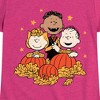 Girls' - Peanuts - Peanuts Pumpkin Trio Fitted Short Sleeve Graphic T-Shirt - 2 of 4
