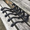 Phiestina Vintage Style Cast Iron Wall Coat Hooks - Black - 2 of 4