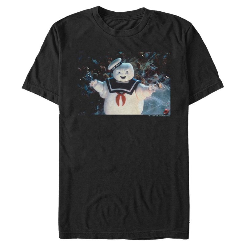 Men's Ghostbusters Stay Puft Marshmallow Man Poster T-Shirt, 1 of 6