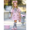Prettiest Doll Pink Tweed Dress Mia Belle Girls - 3 of 4