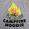 Campfire Hoodie Funny Happy Camper Summer Camping Outdoor Hooded Sweatshirt - Crazy Dog Hoodie - image 2 of 4