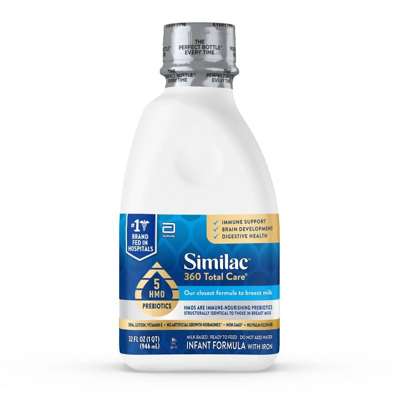 Similac 360 Total Care Advance Non-GMO Ready to Feed Infant Formula - 32 fl oz, 1 of 16