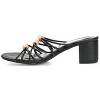 Journee Collection Womens Kennadi Multi Strap Block Heel Sandals - image 2 of 4