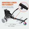 VEVOR Hoverboard Seat Attachment, for 6.5" 8" 8.5" 10" Hoverboards, with Lights, Grips Control, Adjustable Frame Length and 220 LBS Load Capacity - 4 of 4
