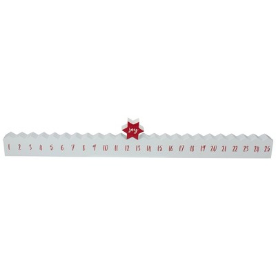 Northlight 24" Red and White "Joy" Christmas Countdown Decoration