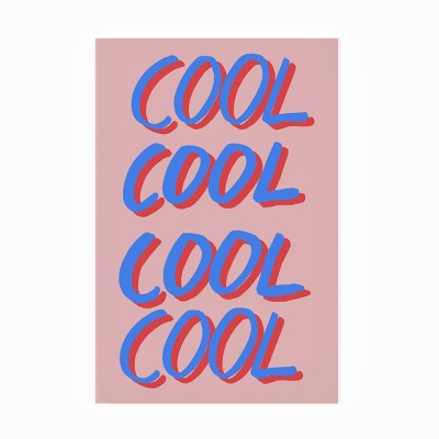 Cool Quote Pastel Pink and Blue Canvas Wall Art
