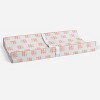 Bacati - Olivia Coral Feathers Quilted Muslin Changing Pad Cover - 4 of 4