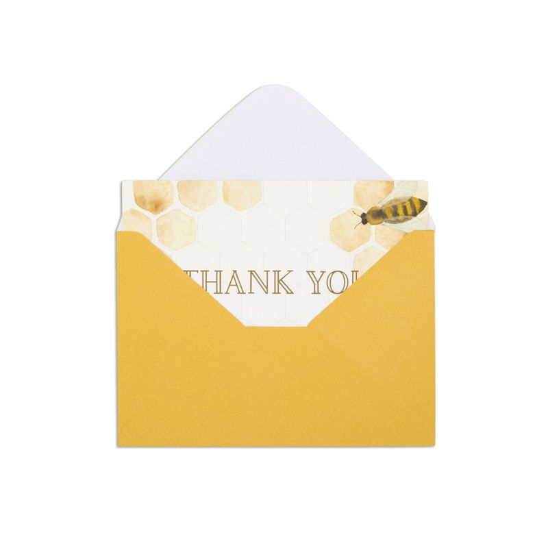 Pipilo Press 48 Pack Bulk Bumble Bee Thank you Cards with Envelopes for Baby Showers, Birthdays, 6 Designs, 4 x 6 In, 4 of 7
