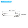 Unique Bargains Large Metal Sturdy Sewing Safety Pins for Blankets 20 Pcs - 2 of 4