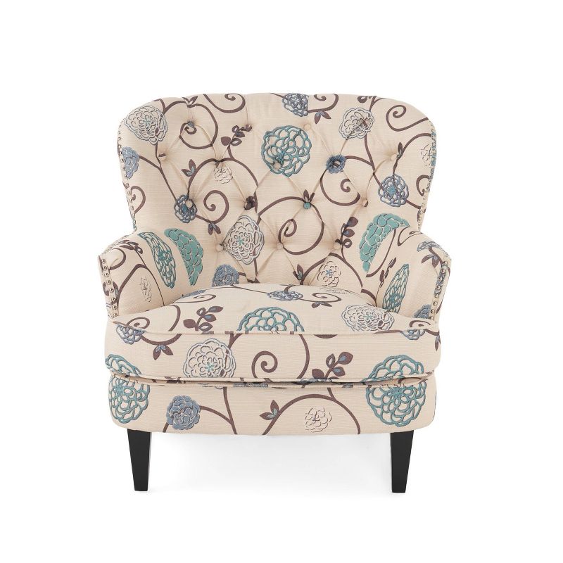 Tafton Floral Club Accent Chair - Christopher Knight Home, 3 of 11