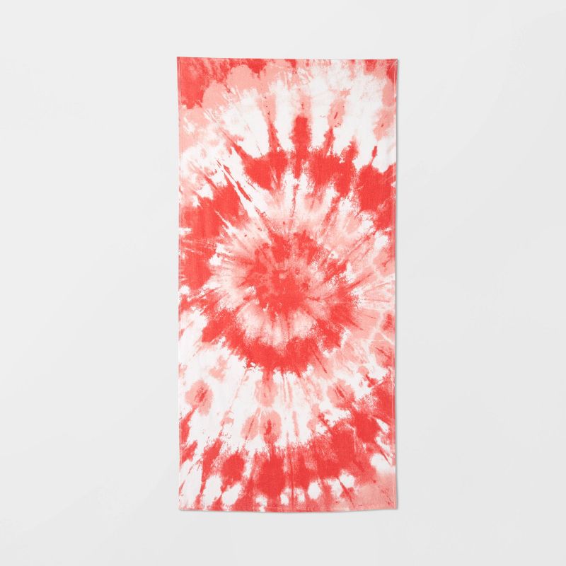 Tie Dye Beach Towel Red - Sun Squad&#8482;, 1 of 5