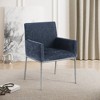 Meridian Furniture,Reeves Chenille Fabric Dining Chair, Set of 2 - 2 of 4