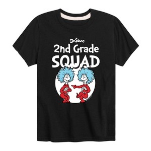 Boys' - Dr. Seuss - 2nd Grade Squad Thing 1 and Thing 2 Short Sleeve Graphic T-Shirt - 1 of 4