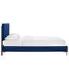Modway Leah Chevron Tufted Performance Velvet Twin Platform Bed - 2 of 4