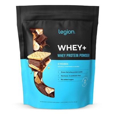 Legion Whey+ Natural Whey Protein Powder - S'mores - 30 Servings