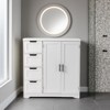 FURNIinspire Bathroom Storage Cabinets Multifunctional Bathroom Storage Cabinet, Home Storage Organizers, 4 Drawers, White, 11.81"*31.5"*31.5" - 4 of 4