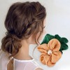 Unique Bargains Women's Fashion Elegant Flowers Hair Scrunchies 1 Pc - 2 of 3