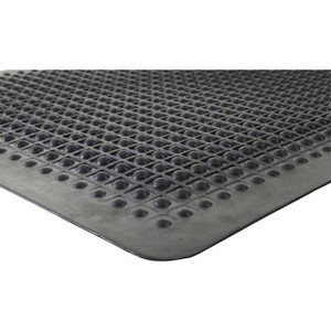 Genuine Joe - Flex Step Rubber Anti-Fatigue Mats - Warehouse - Rubber - Black - 60" - 1 of 3