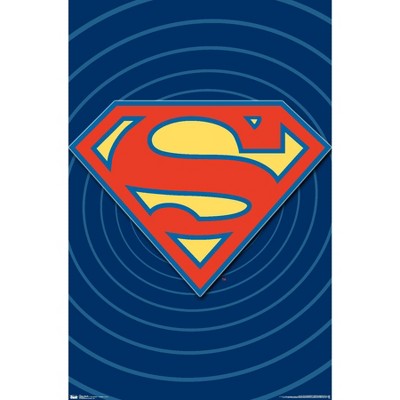 Trends International Dc Comics - Superman - Classic Logo Unframed Wall ...