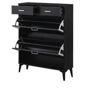 NicBex 31.49 Inch Freestanding Shoe Cabinet with 2 Flip Drawers and 2 Slide Drawers for Hallway,Living Room and Entryway - 1 of 4