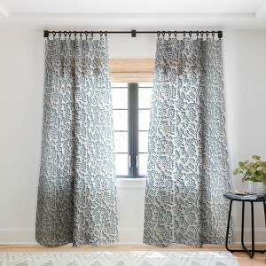 Holli Zollinger Paloma Blue Single Panel Sheer Window Curtain - Deny Designs - 1 of 4