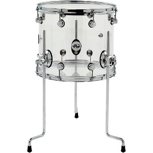 DW Design Series Acrylic Floor Tom With Chrome Hardware - 1 of 1