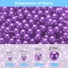 Unique Bargains No Hole ABS Round Faux Pearl for Vase Fillers DIY Home Decoration 500 Pcs - 2 of 4