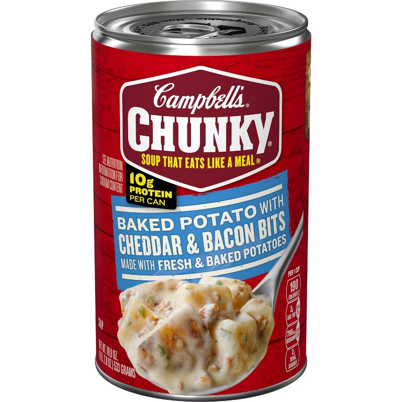 Campbell&#39;s Chunky Baked Potato with Cheddar Bacon Bits Soup - 18.8oz, 1 of 16