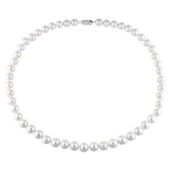 Cultured Freshwater Pearl Necklace In Sterling Silver - White : Target