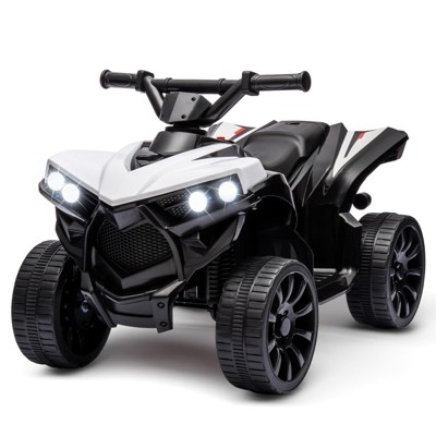 6V Kids Electric ATV 4-Wheeler Ride-On Toy with LED Lights, Built-In Music Player¨C Battery Powered for Toddlers Ages 3+