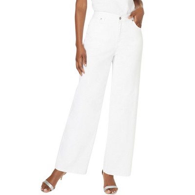 Roaman's Women's Plus Size Iconic Wide Leg Jean