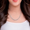EVERLY JEWELRY | Sterling Silver 7/8 CT TW Black Diamond Tennis Necklace Black Rhodium Plated - 17 inch - 3 of 4