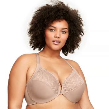 Leading Lady The Meryl - Cotton Front-Closure Comfort & Sleep Bra in  Heather Grey, Size: 56AB