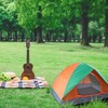 Naysaye Camping Tents 2 Person Portable Dome Tent with Glass Fiber Poles and Rainfly for Hiking and Camping, Orange and Green - 2 of 4