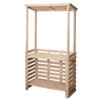 Vintiquewise Wooden Outdoor Bar Counter with Roof Garden & Patio Lemonade Stand Event Booth for Home Parties Wedding BBQ & Seasonal Celebration - 4 of 4