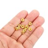 Unique Bargains Rhinestone Small Round Bulk Glass Spacer Beads for Jewelry Making Gold 0.24" 200 Pcs - 3 of 4