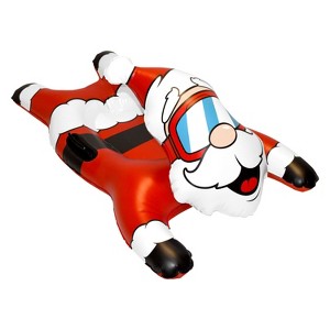 Santa Claus Winter Snow Tube by CocoNut Outdoor, 54" Jumbo Inflatable Sled - 1 of 4