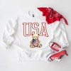 Simply Sage Market Women's Graphic Sweatshirt USA Bear - 3 of 4