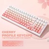YUNZII Sakura PBT Keycaps, Cherry Profile Keycaps for Mechanical Keyboards (Sakura Blossom, Cherry Profile) - 3 of 4