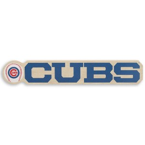 MLB Chicago Cubs Chunky Wood Wall Sign - 1 of 4