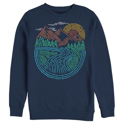 Men's Lost Gods Nature Lines Run Path Sweatshirt