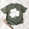 Simply Sage Market Grunge Clover Garment Dyed Tee - 3 of 4