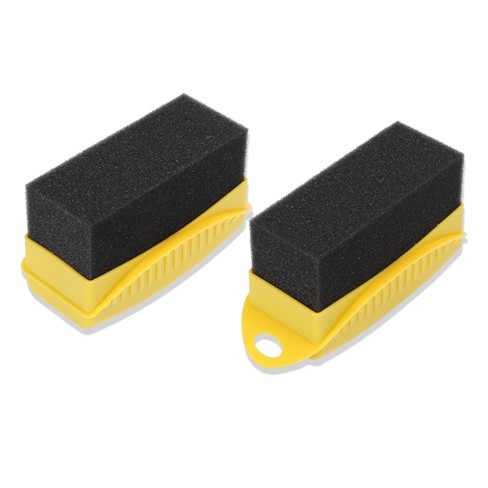 Unique Bargains PVA Water Absorbing Sponge Foam Block Washing Cleaning Tool  for Car 7 x 2.76 x 1.2 Yellow 2 Pcs