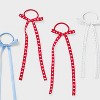 Girls' 6pk Bows and Hearts Pony Set - art class™ Blue/White/Red - 3 of 3