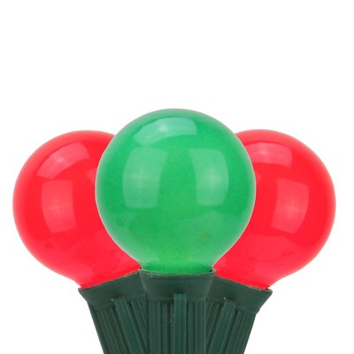 Northlight 20ct Opaque G50 Globe Christmas Lights Red/Green - 19' Green Wire