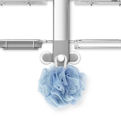 XL Stainless Steel Adjustable Shower Caddy with Suction Mount